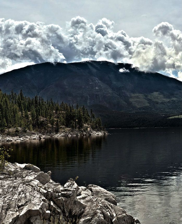 image of the a mountain lake near Monashee Lodge in Revelstoke